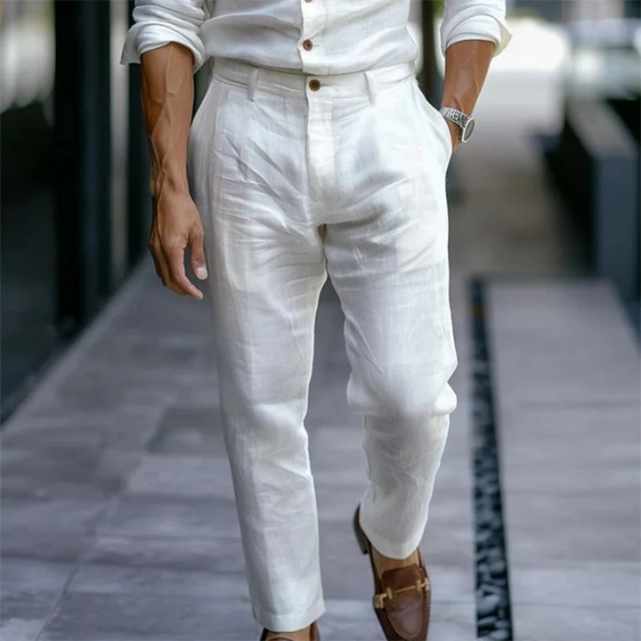 The Windfield Men’s Slim Fit Lightweight Linen Dress Pants