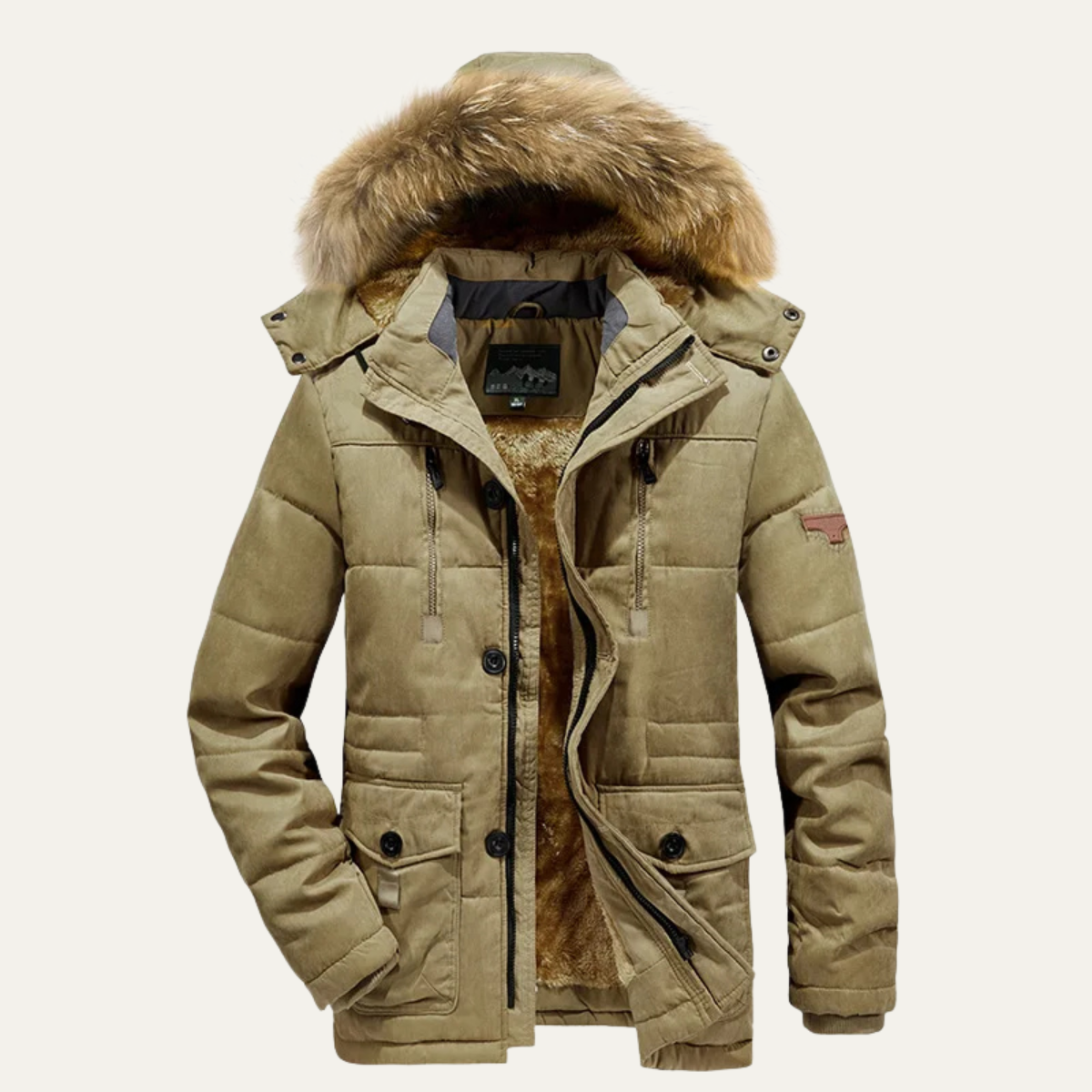 The Westminster Men&#39;s Warm Winter Parka Jacket with Fleece Lining