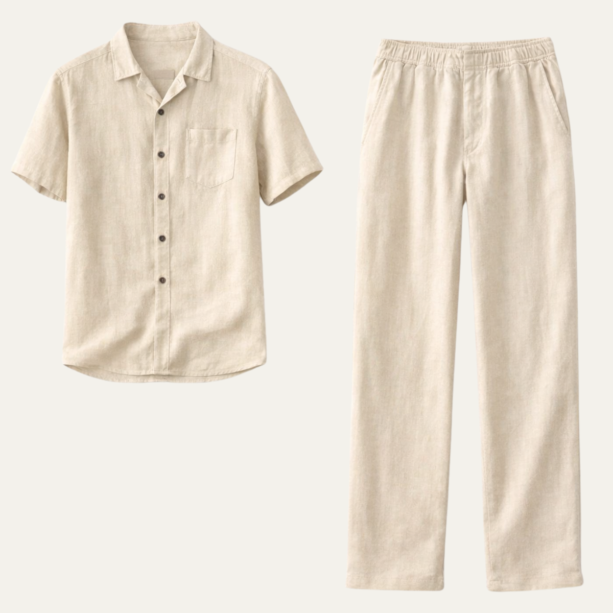 The Westminster Men’s Casual Linen Beach Set – Shirt & Pants