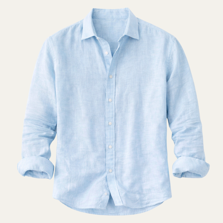 The Silverpark Ridge Men’s Cotton Blend Casual Lapel Shirt