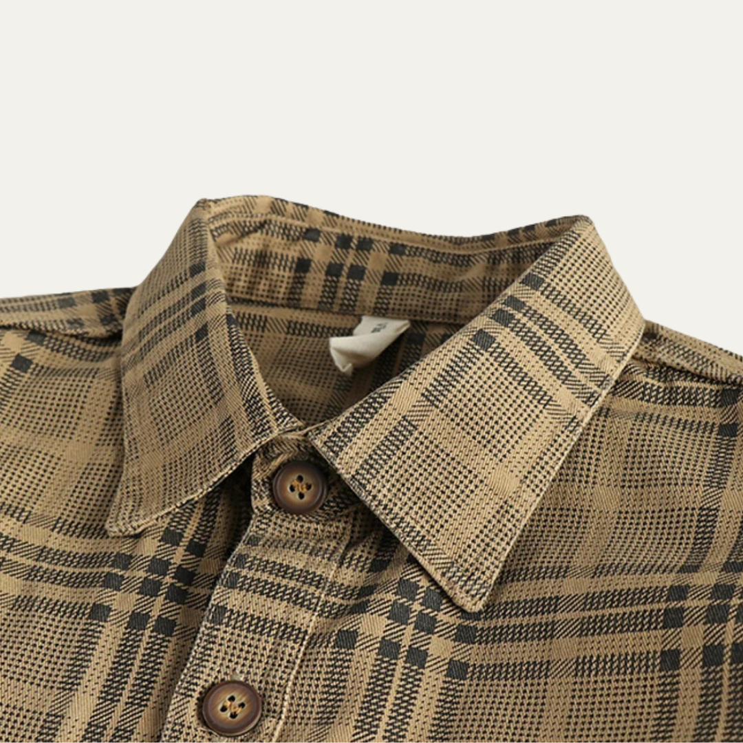 The Timbercrest Ridge Men’s Lightweight Checkered Shirt Jacket