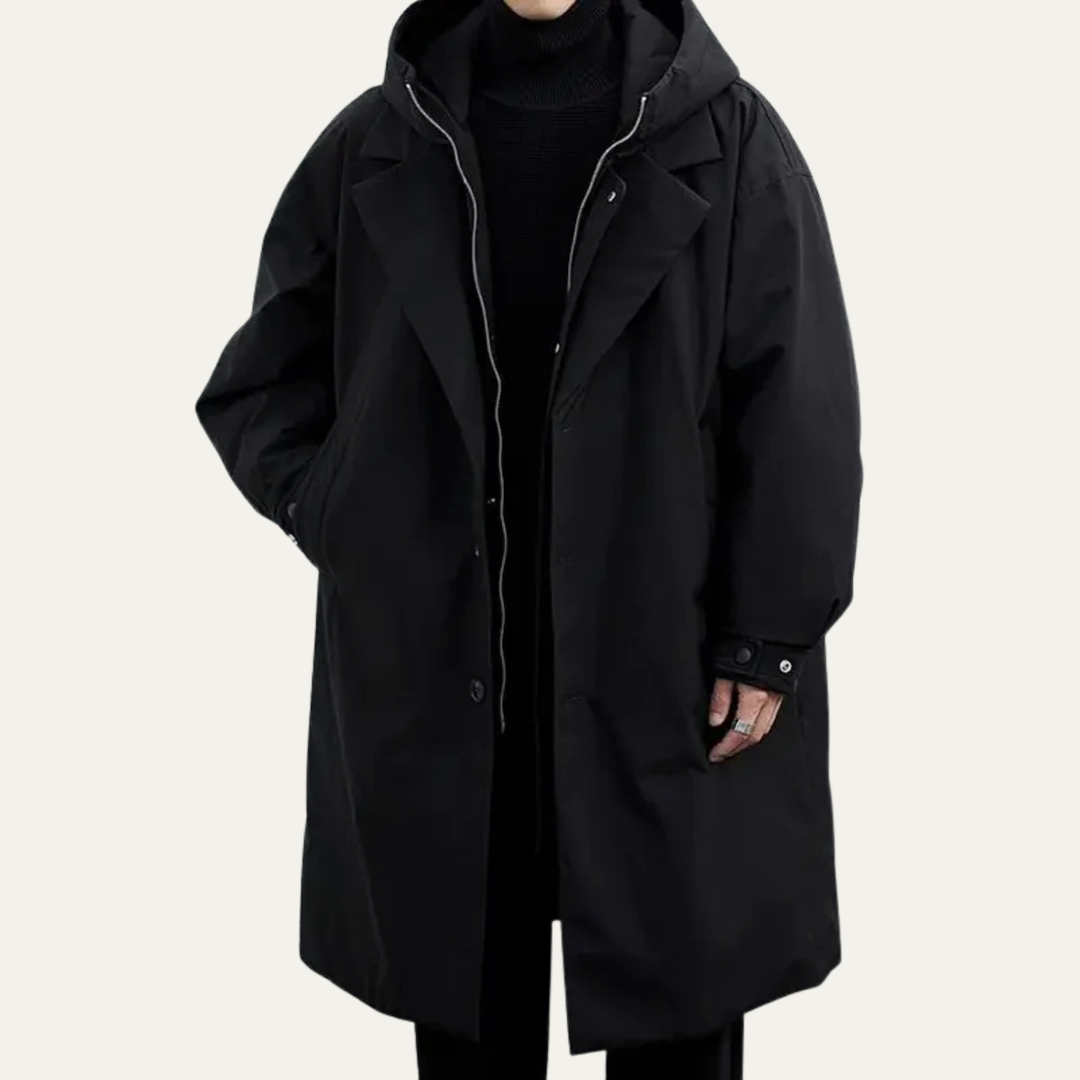 The Oldborough Men's Hooded Parka – Waterproof Warm Long Rain Coat