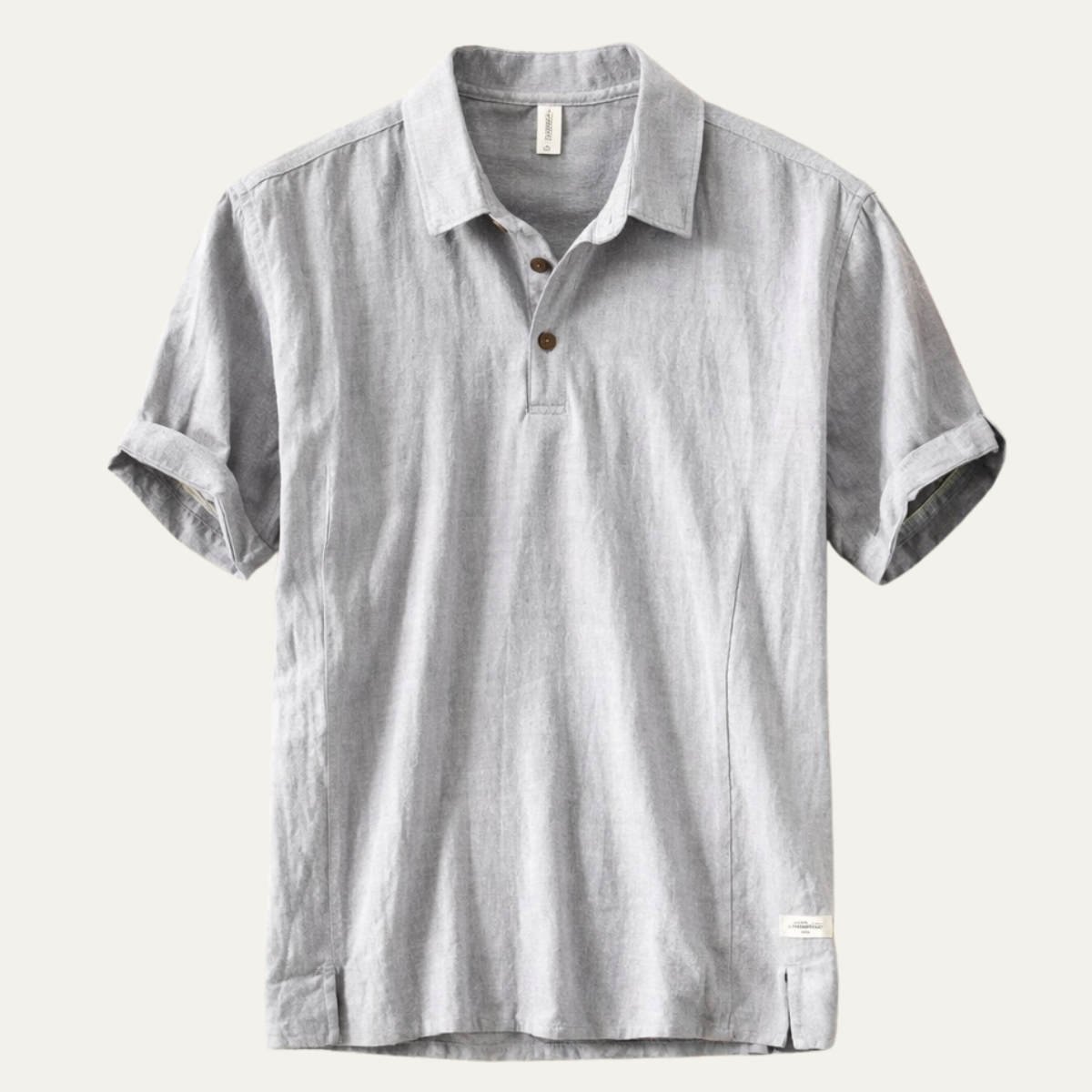 The Montrose Ridge Men’s Short Sleeve Linen Casual Polo Shirt