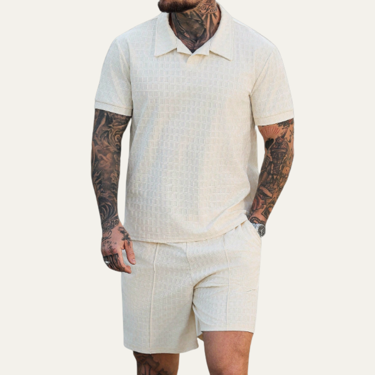 The Rivermoor Men’s Trendy Co Ord Set –  Shirt & Shorts