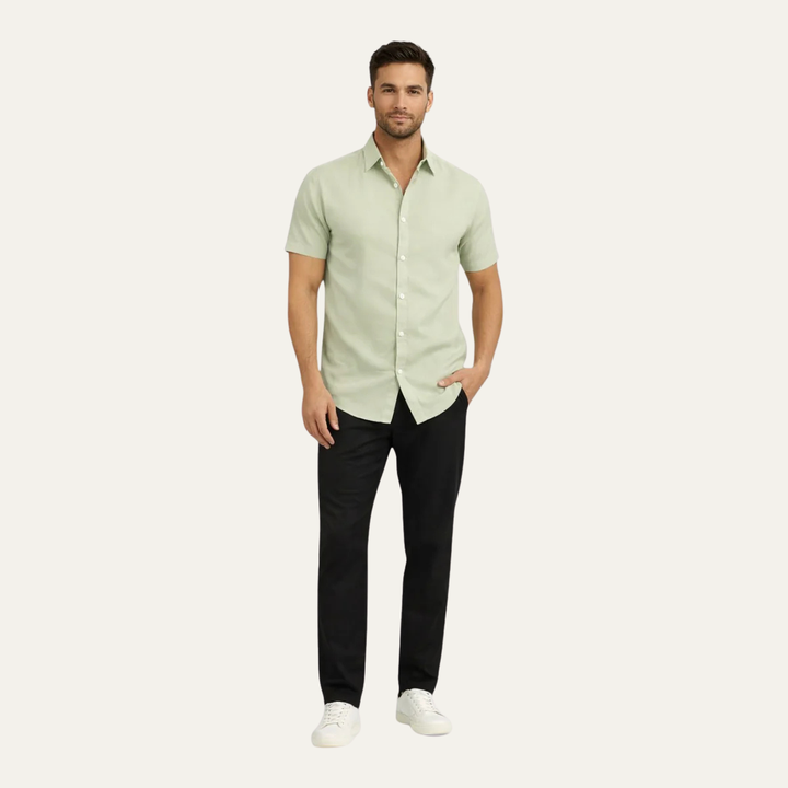 The Rockwell Men’s Slim Fit Summer Dress Shirt