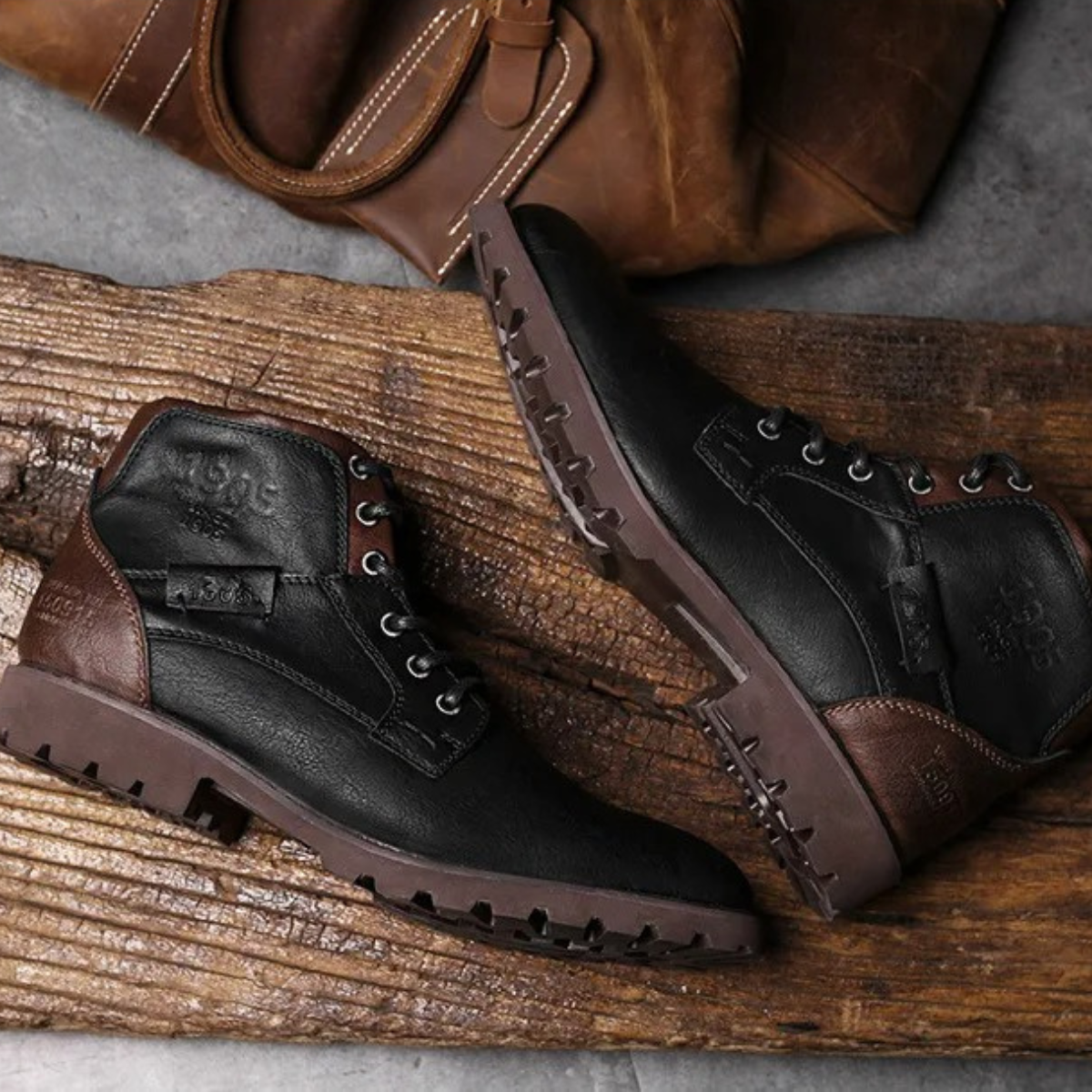 The Oakshade Men’s Military Combat Leather Boots