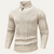 The Stockbridge Men’s Ribbed Knit Button Neck Winter Sweater