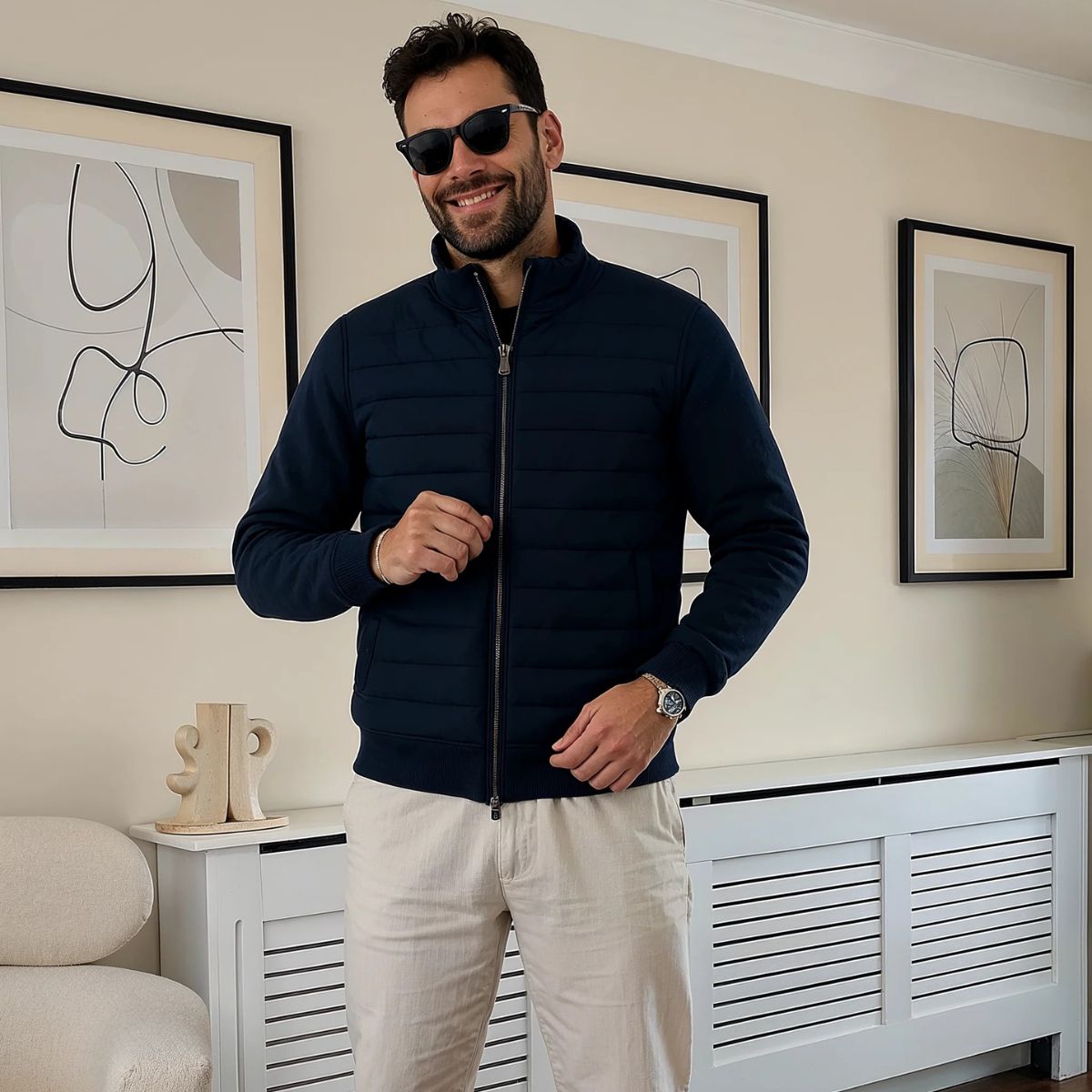 The Vendôme Casual Elegant Bomber Jacket for Men