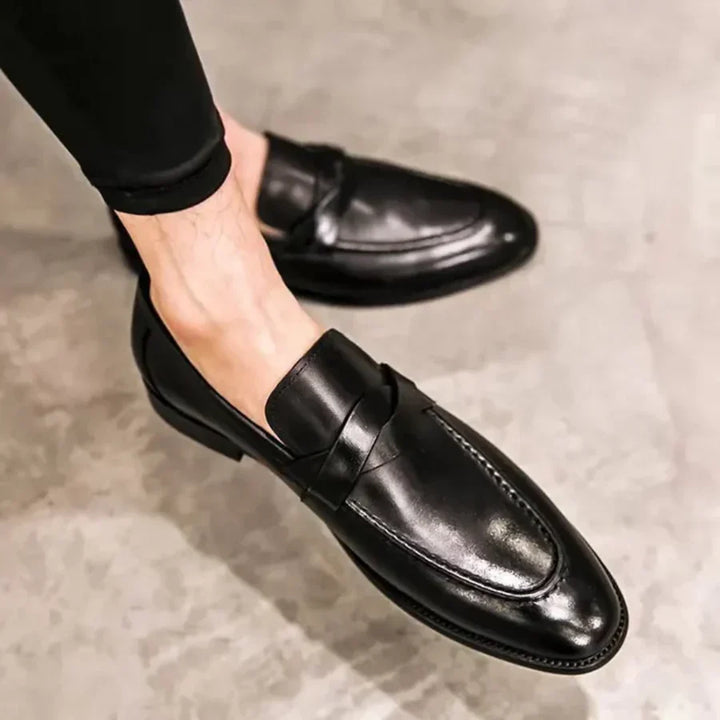 The Adriatic Men's Elegant Leather Penny Loafers