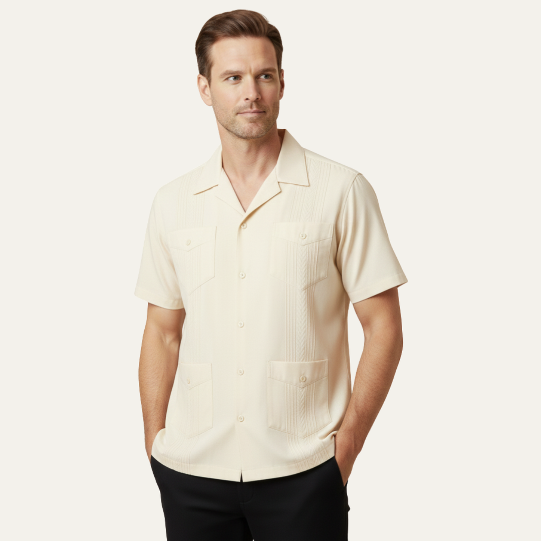 The Calderon Linen Cuban Shirt for Men