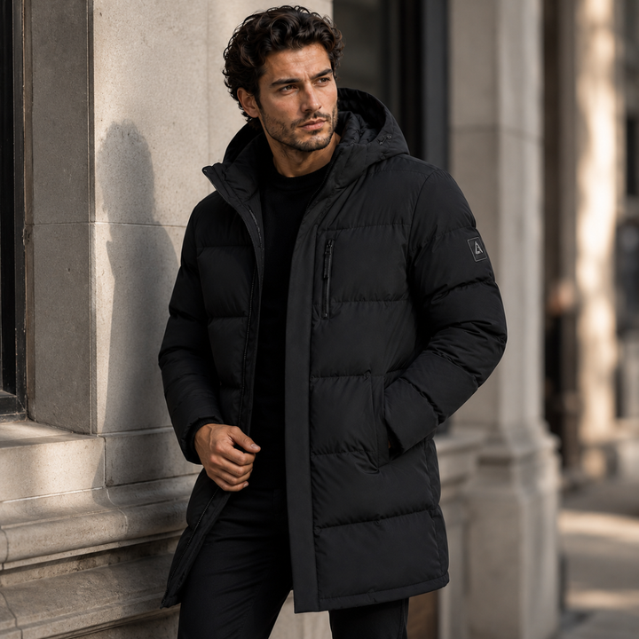 Men's Insulated Longline Puffer Coat