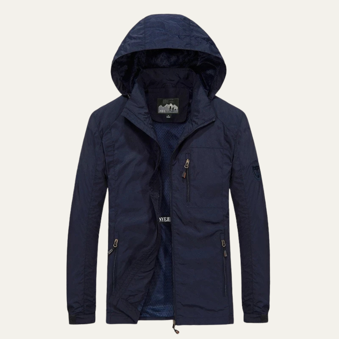 The Heritage Waterproof Outdoor Rain Jacket – Hooded Windbreaker