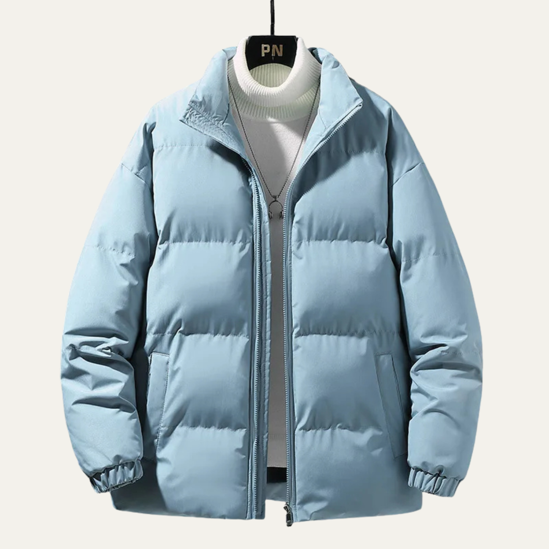 The Linfield Men’s Winter Puffer Jacket – Warm Thick Padded Coat