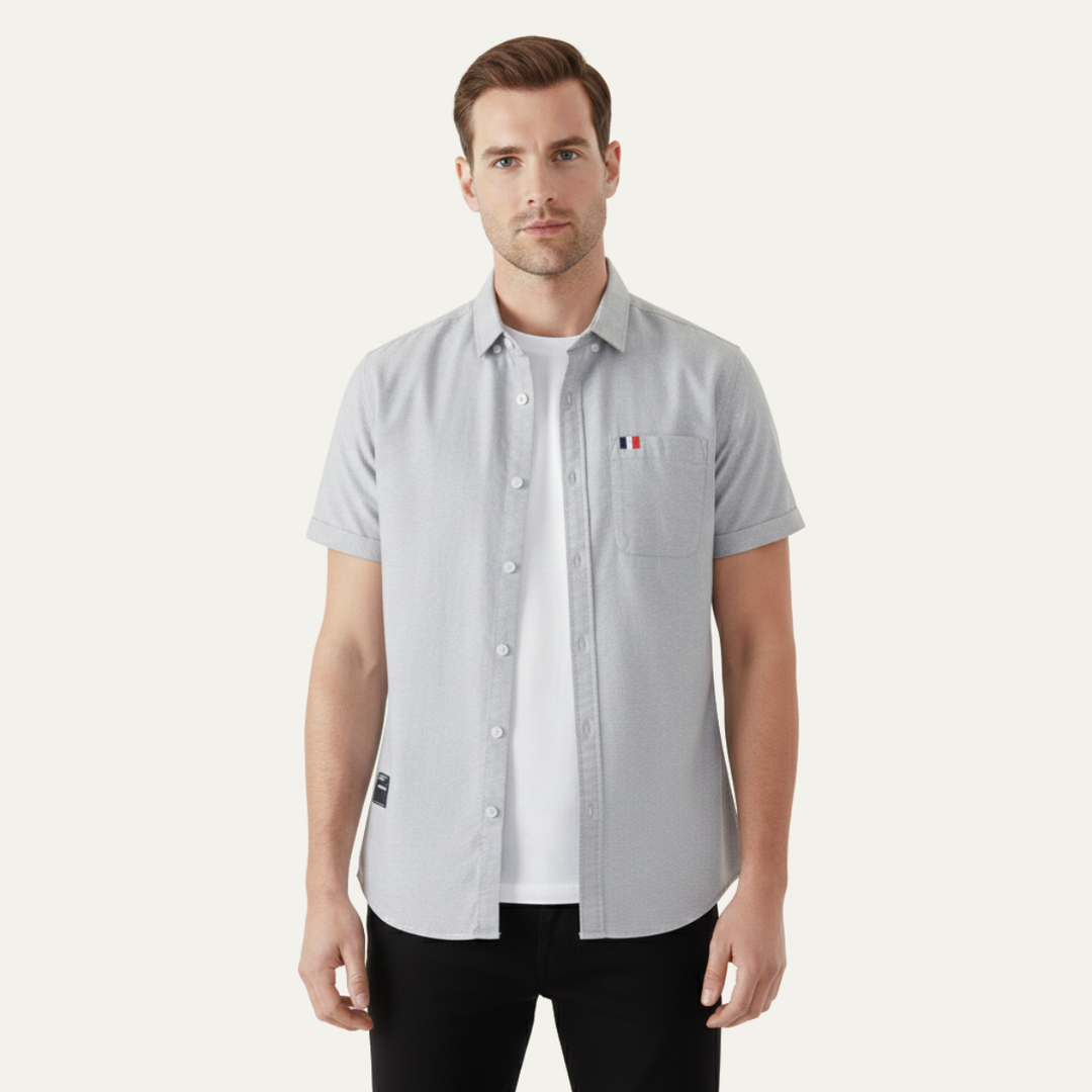 The Salerno Men’s Slim Fit Cotton Button Up Shirt