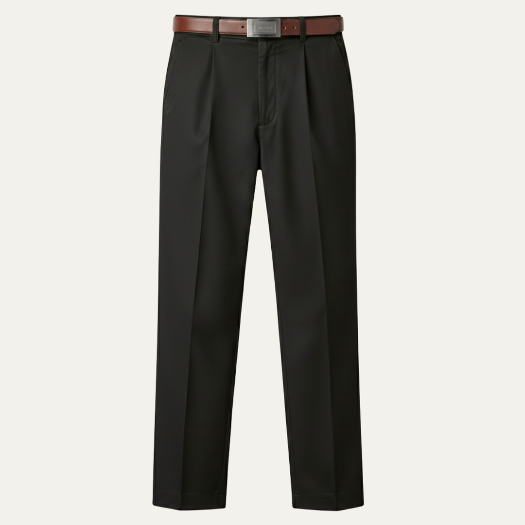 The Briarcliff Park Men’s Classic Casual Double Pleated Straight Leg Pants