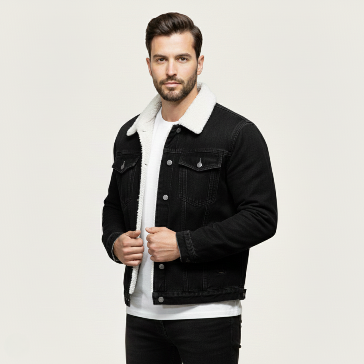 The Kilmarnock Men's Fleece Lined Denim Jacket