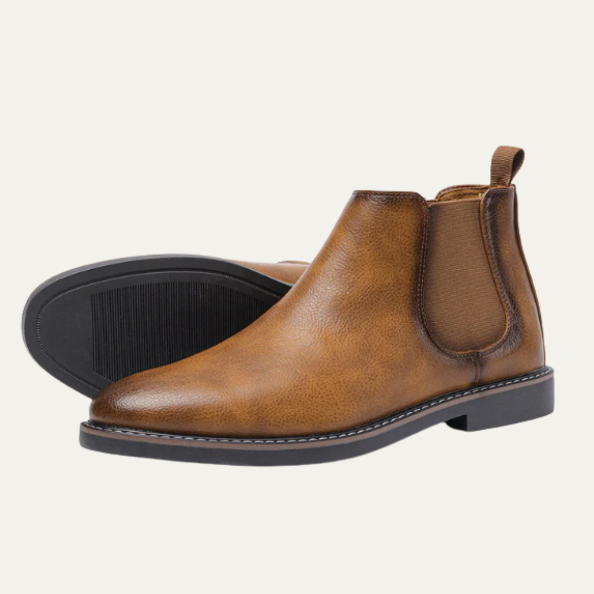 The Fairmont Men’s Sleek Slip On Ankle Leather Dress Boots