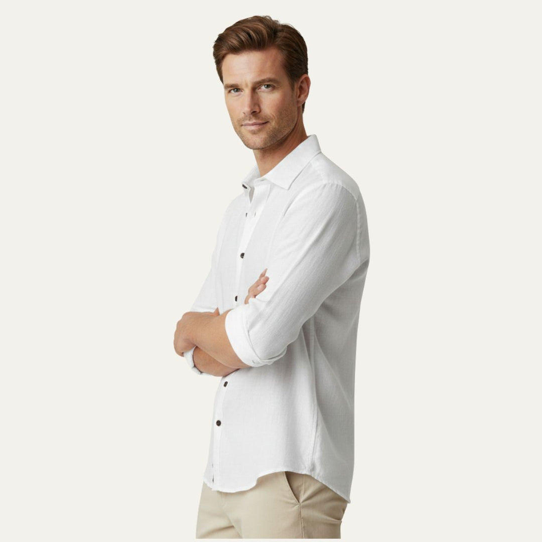 The Zurich Vintage Long Sleeve Cotton Shirt for Men
