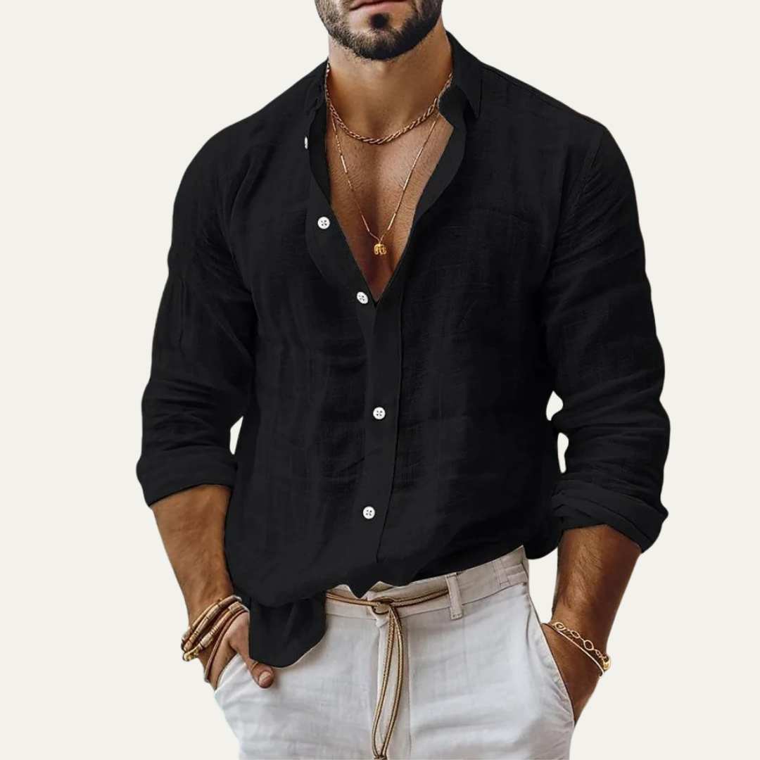 The Glenfield Men’s Linen Casual Shirt