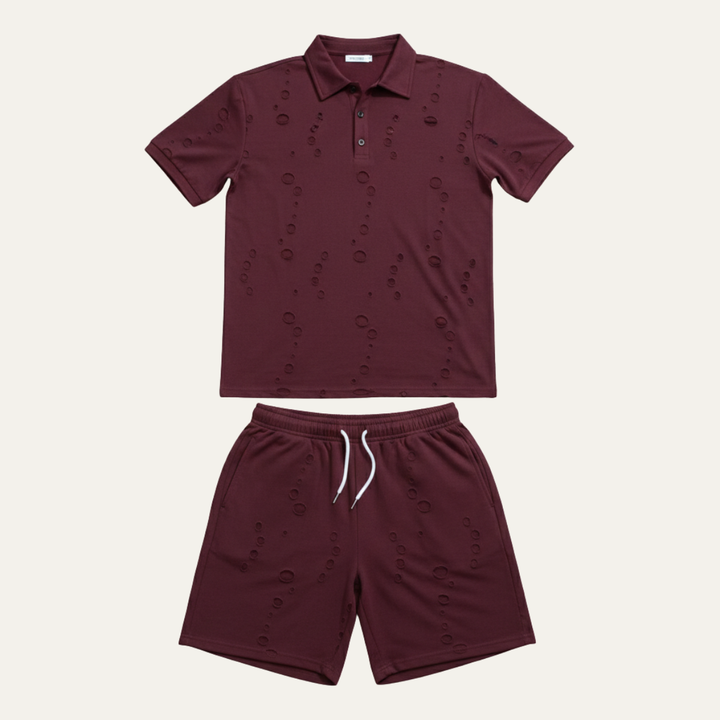 The Silverwood Men’s Lightweight Beachwear Set –Shirt & Shorts Set