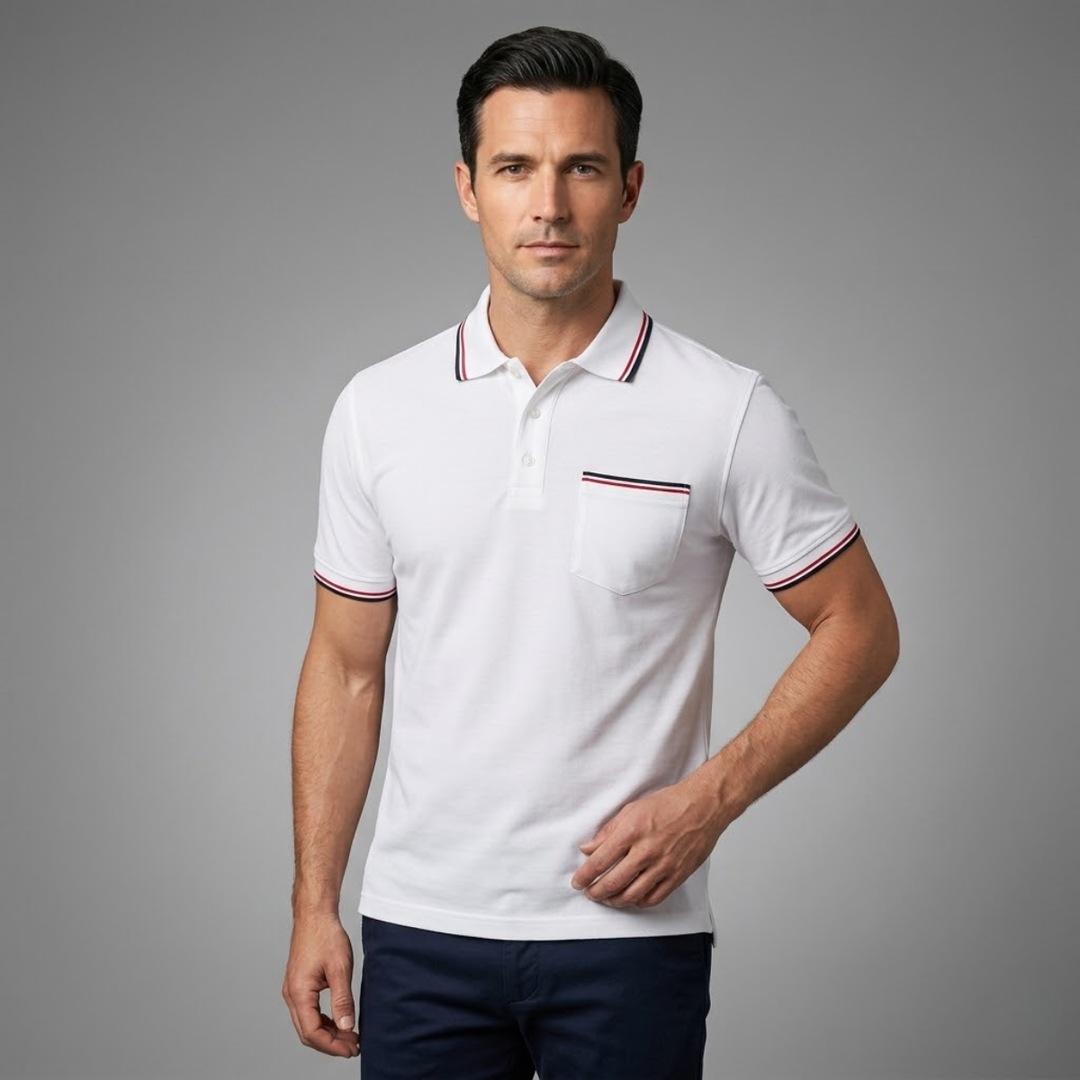 The Brenton Men’s Smart Golf Polo Shirt