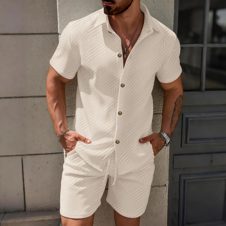The Napa Men’s Waffle Summer Matching Set