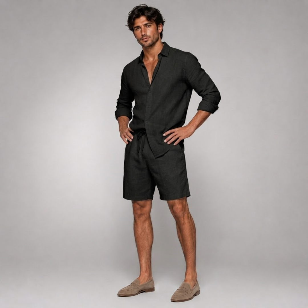 The Brighton Men’s Relaxed Oversized Cotton Button Up Shirt