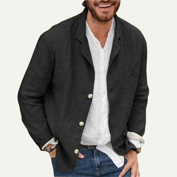 The Santa Rosa Men’s Casual Linen Overshirt