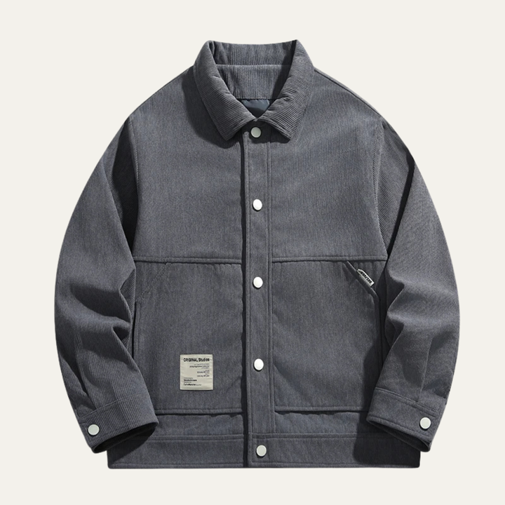 The Cala Luna Men’s Casual Button Up Lapel Corduroy Jacket
