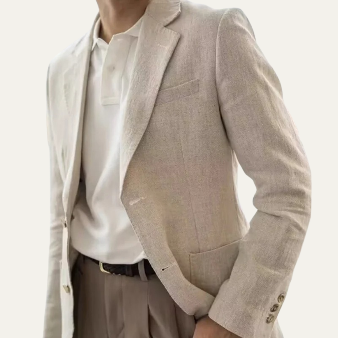 The Petaluma Men’s Old Money Linen Blazer