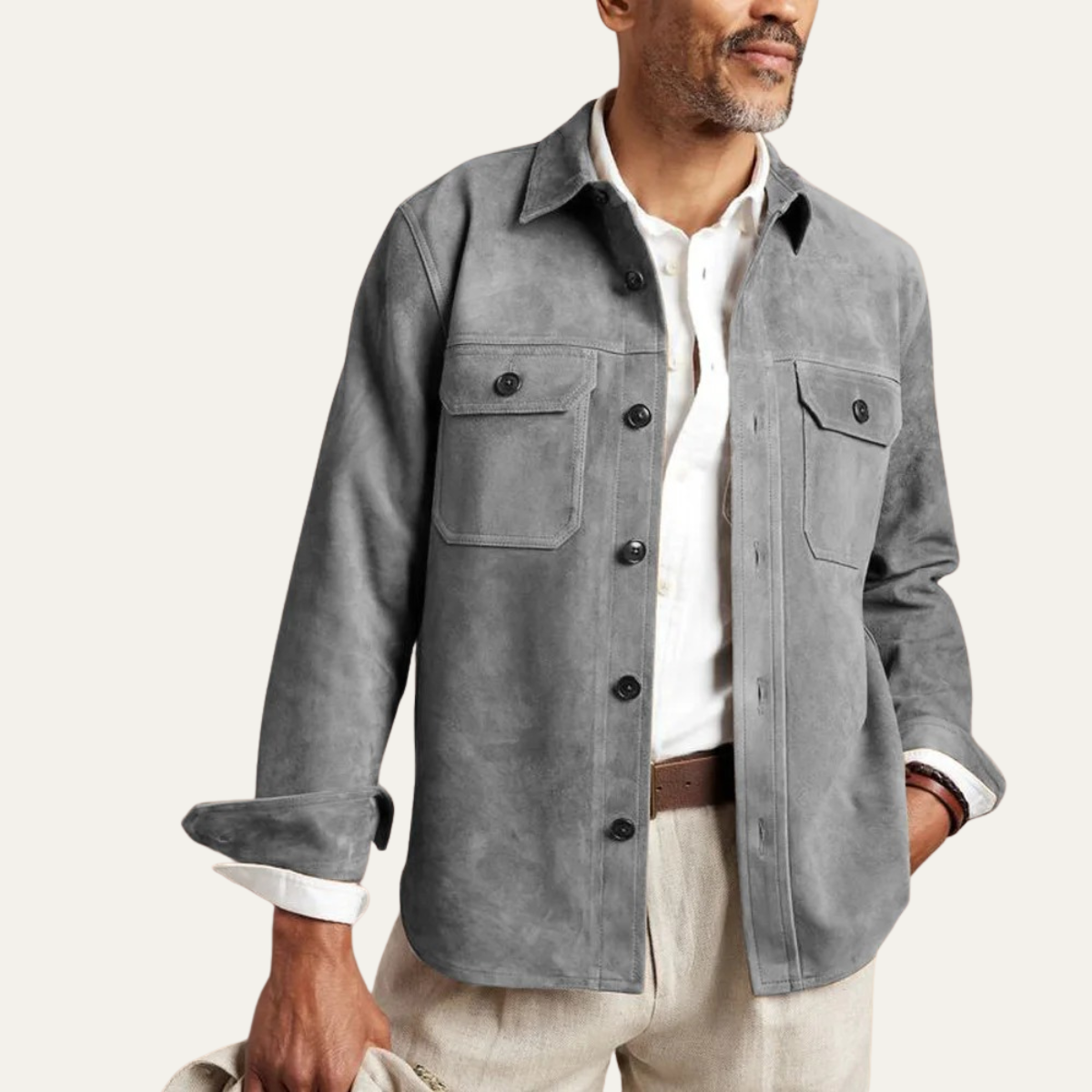 The Barrington Men’s Casual Overshirt Jacket
