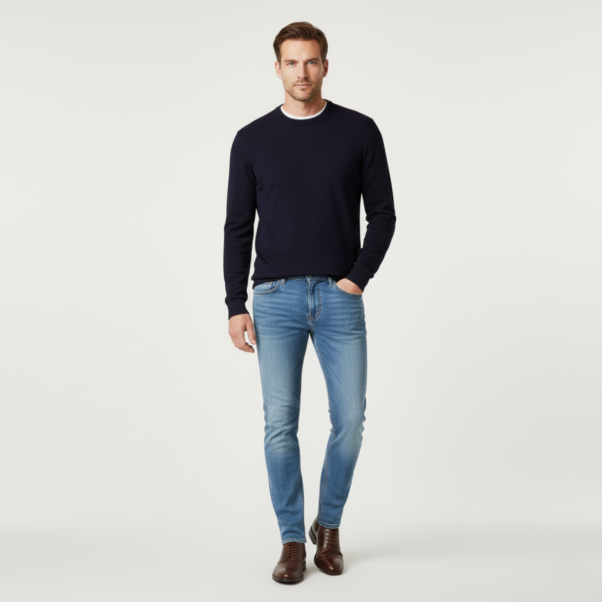 The Santiago Stretch Slim Fit Skinny Jeans for Men