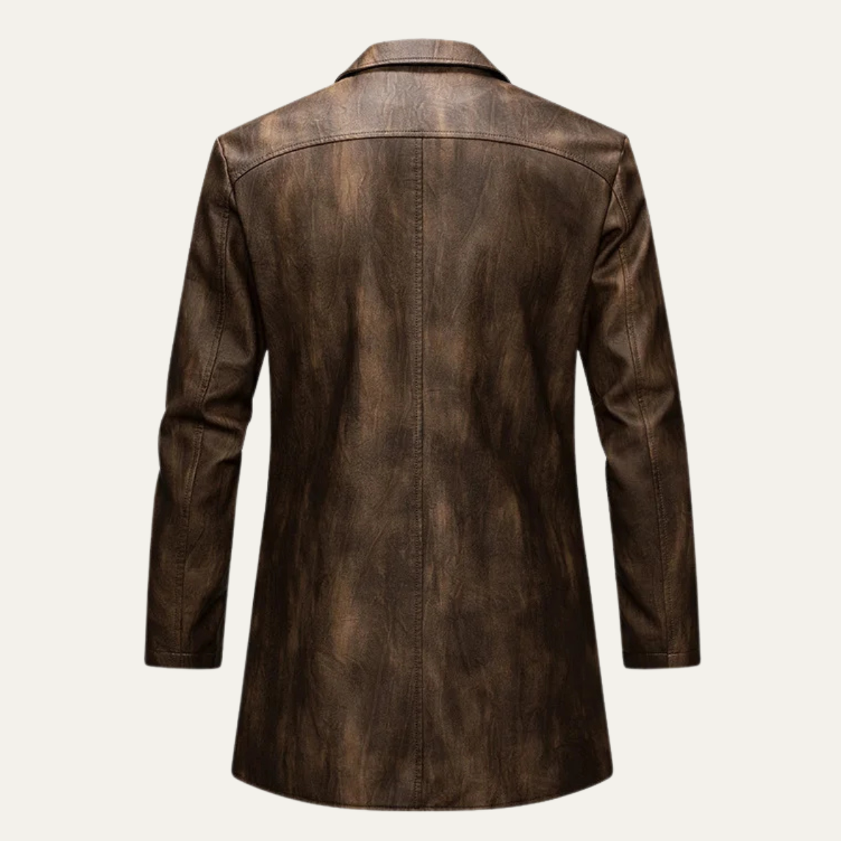 The Minturno Men’s Leather Single Breasted Vintage Jacket