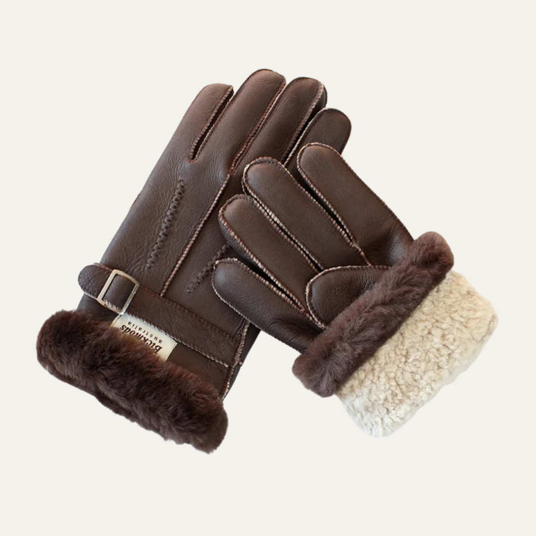 Men’s Sheepskin Fur Winter Gloves
