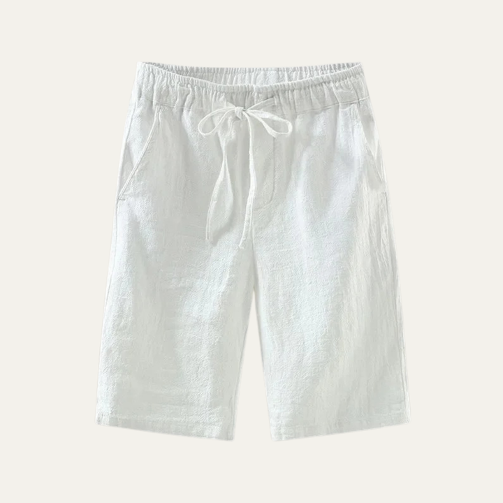 The Glenlake Men’s Lightweight Linen Beach Shorts