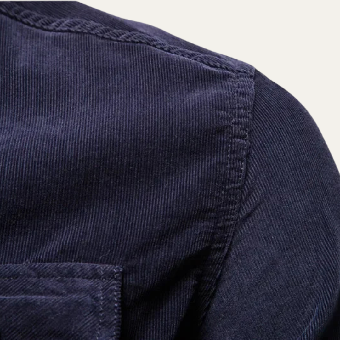 The Cascia Men’s Casual Button Up Corduroy Shirt