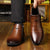 The Mantova Men’s Pointed Toe Vintage Leather Ankle Boots