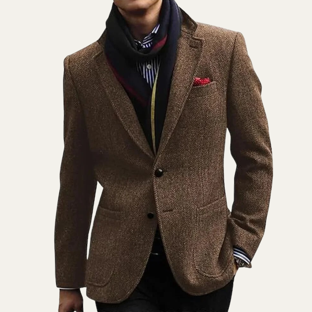 The Montesacro Men’s Tweed Herringbone Wool Blazer Suit