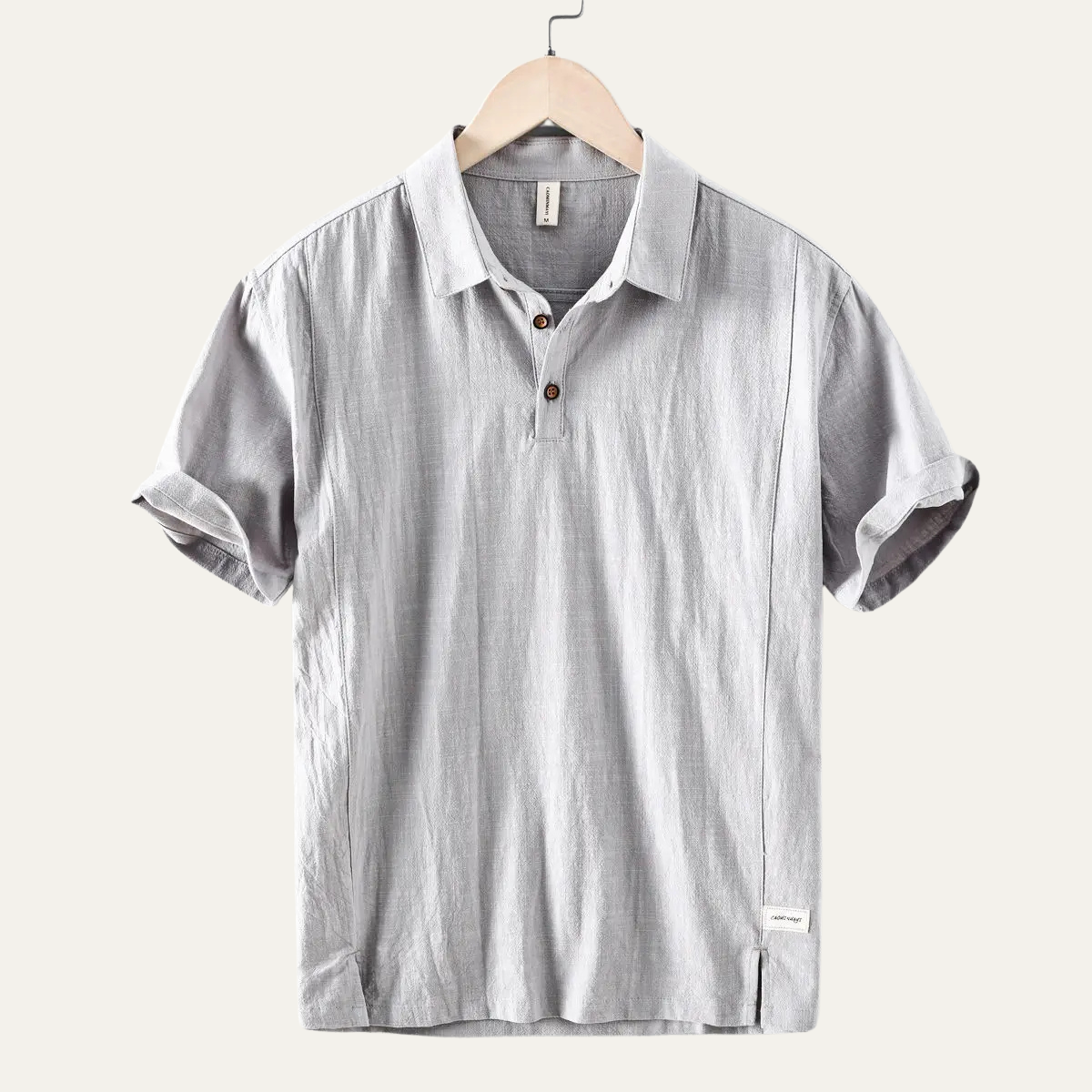 The Montrose Ridge Men’s Short Sleeve Linen Casual Polo Shirt