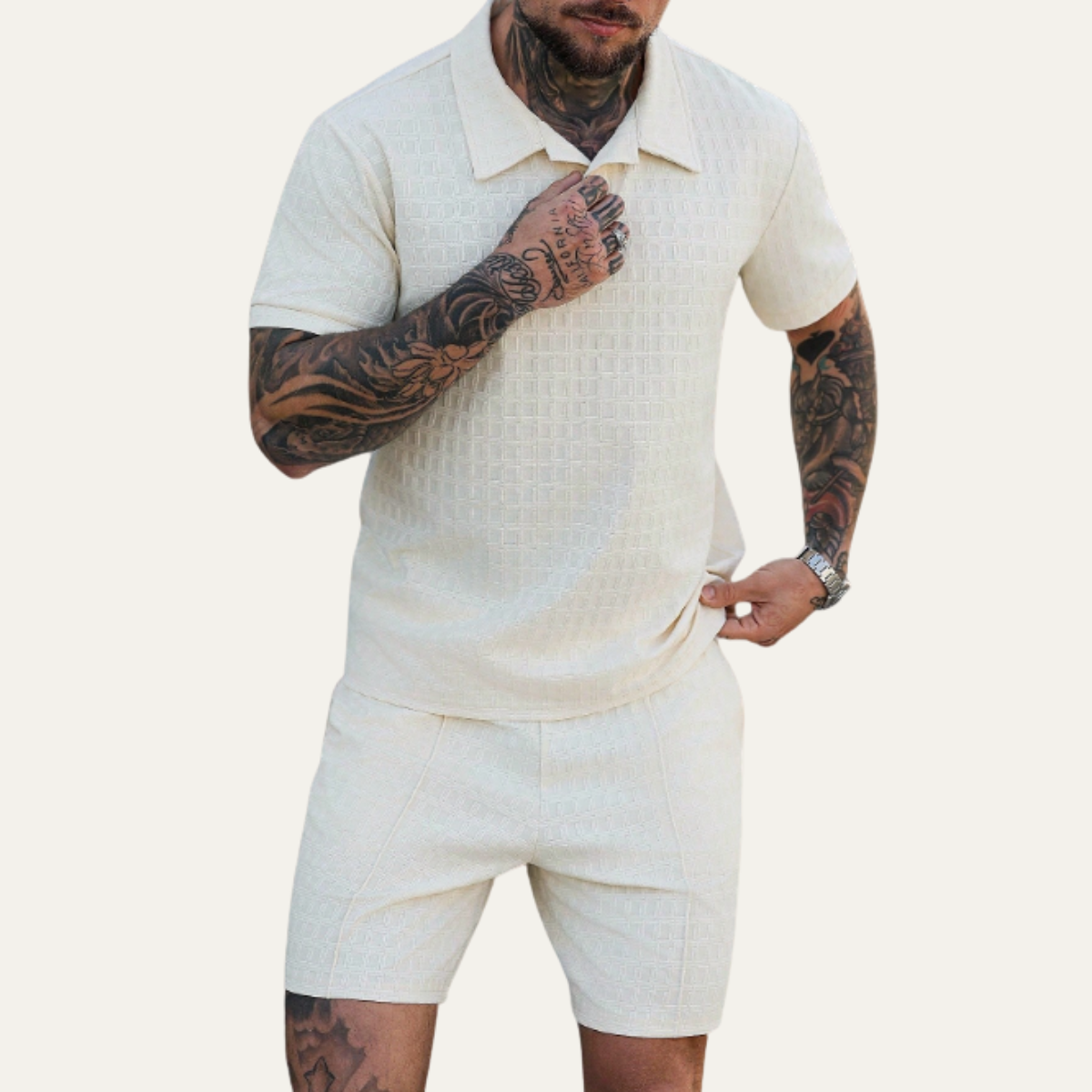 The Rivermoor Men’s Trendy Co Ord Set –  Shirt & Shorts