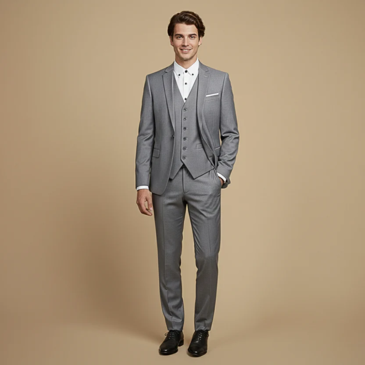 The Saluzzo Men's Classic Two Piece Suit