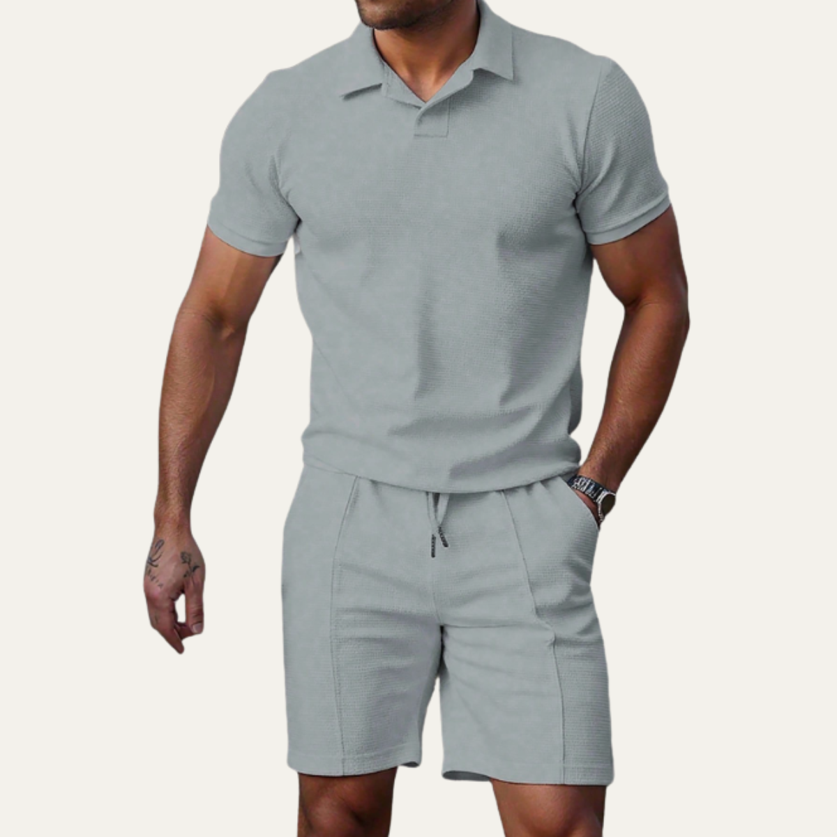 The Rivermoor Men’s Trendy Co Ord Set –  Shirt & Shorts