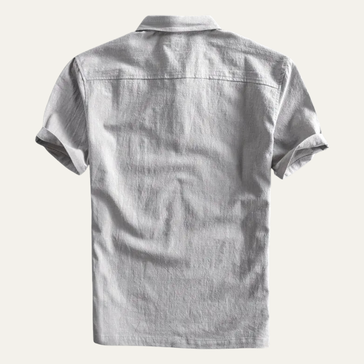 The Montrose Ridge Men’s Short Sleeve Linen Casual Polo Shirt