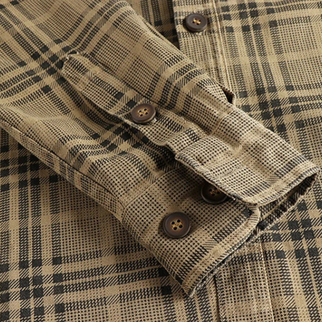 The Timbercrest Ridge Men’s Lightweight Checkered Shirt Jacket