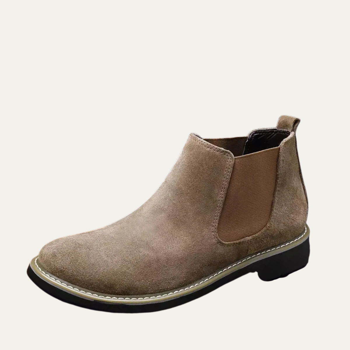 The Amarone Men’s Classic Slip On Suede Chelsea Biker Boots