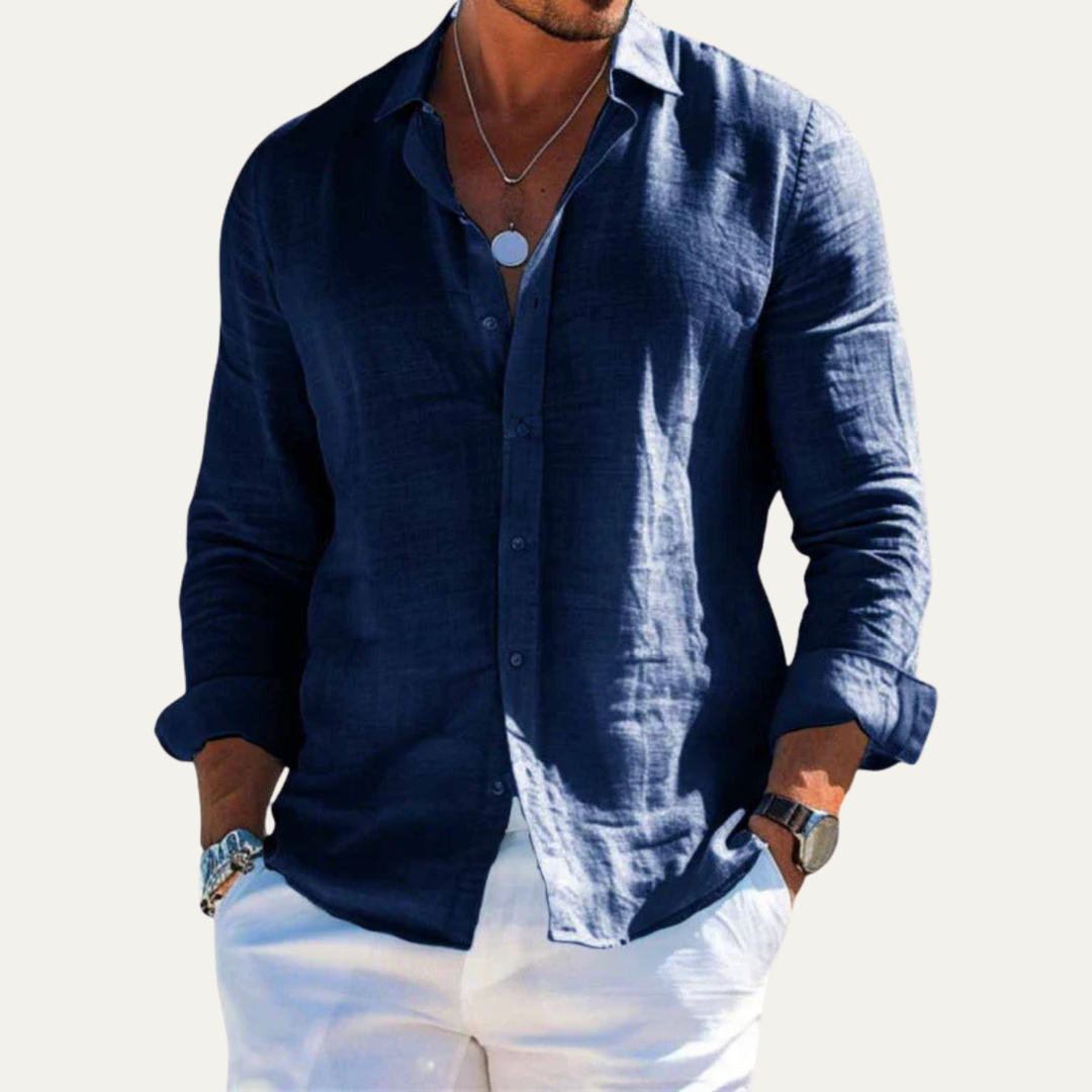The Cedarbrook Hill Men’s Trendy Lapel Shirt