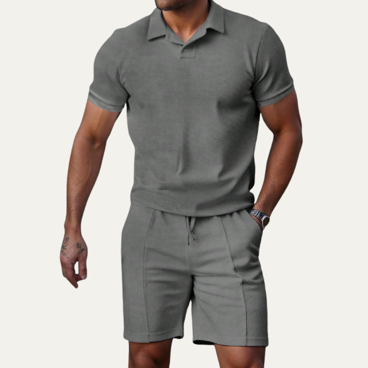 The Rivermoor Men’s Trendy Co Ord Set –  Shirt & Shorts
