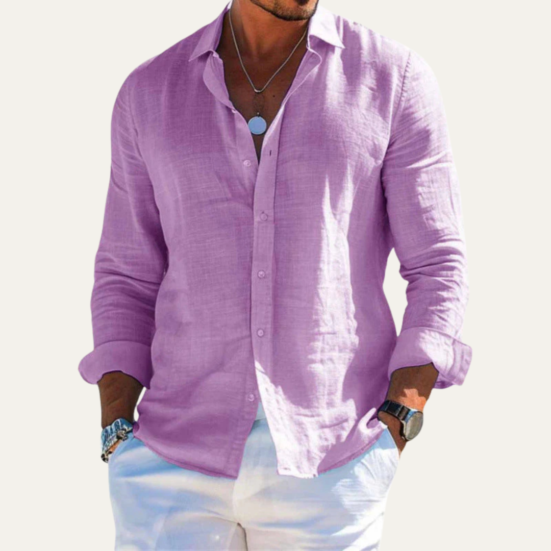 The Cedarbrook Hill Men’s Trendy Lapel Shirt