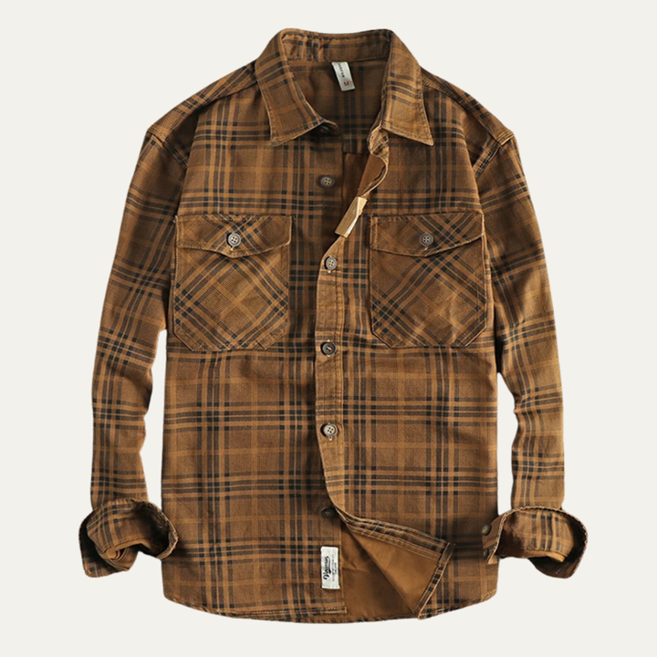 The Timbercrest Ridge Men’s Lightweight Checkered Shirt Jacket