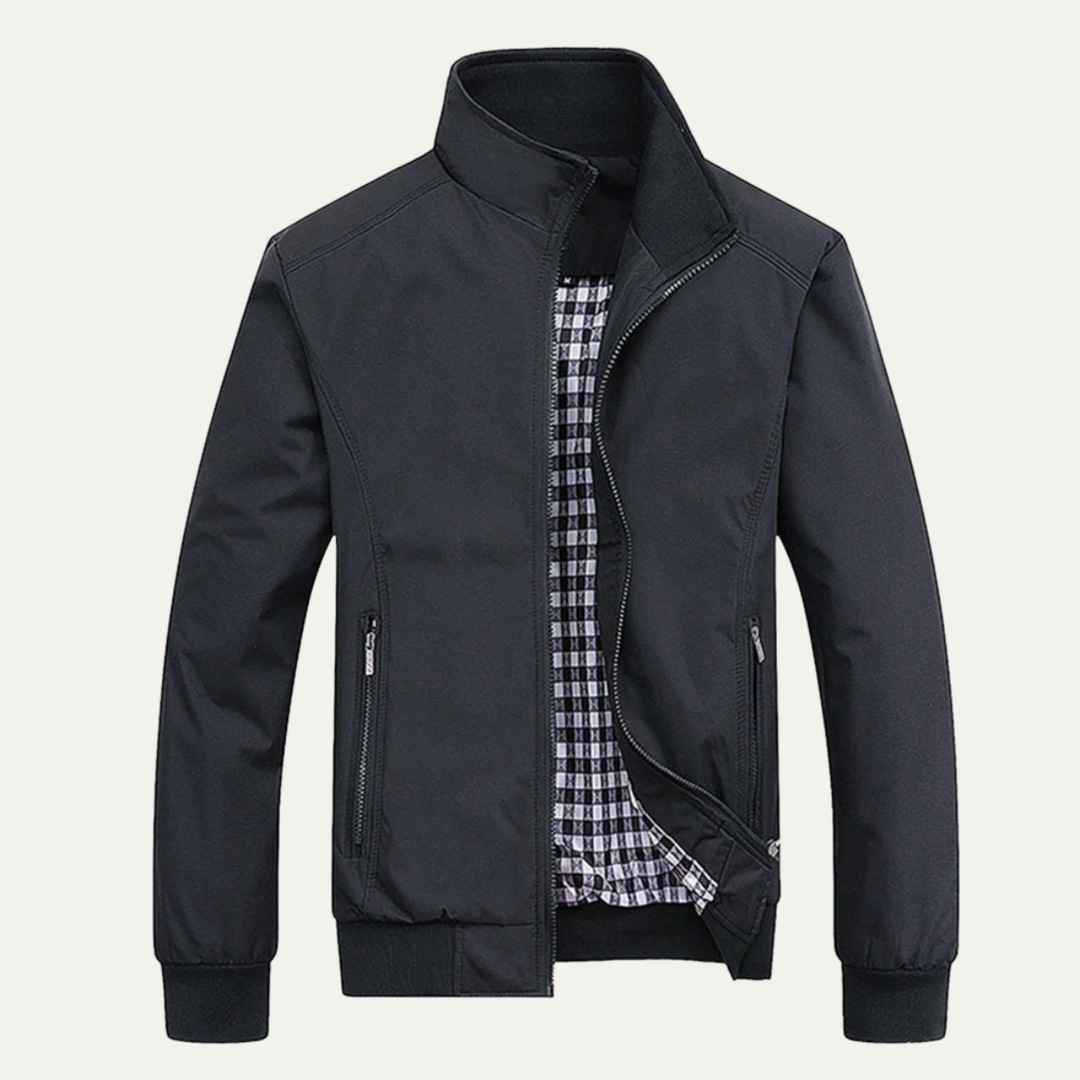 The Chesterfield Men’s Casual Lightweight Bomber Zip Up Jacket